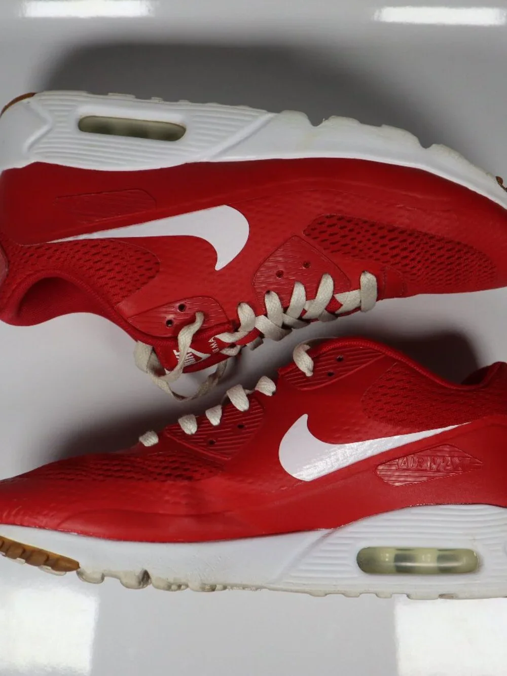 Nike Air Max 90 Sneakers – Red/White – Men's Size 8.5